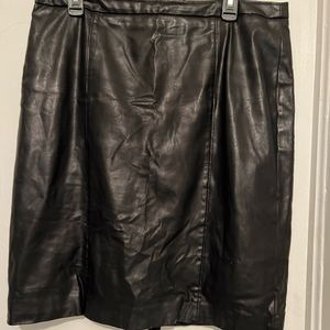 Calvin Klein faux leather skirt size 14